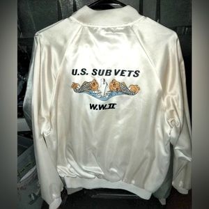 U.S. Sub-vets, vintage, 80’s, Satin, bomber jacket.